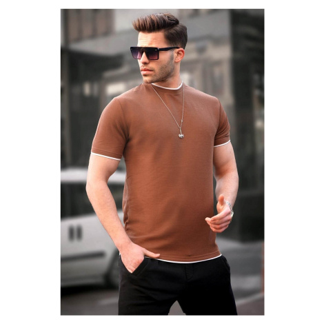Madmext Men's Brown T-Shirt 5815