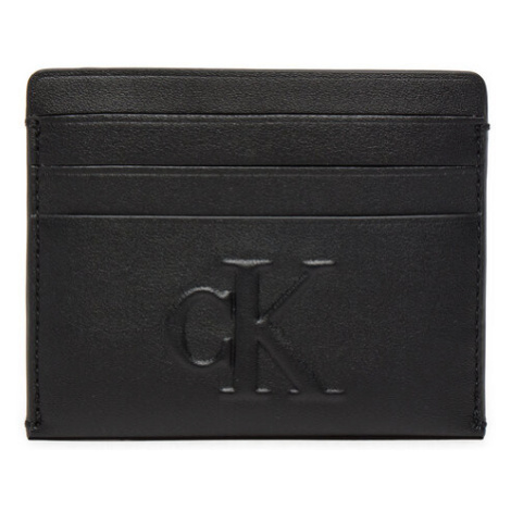 Calvin Klein Jeans Puzdro na kreditné karty Sculpted Cardcase K60K612747 Čierna