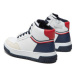 Tommy Hilfiger Sneakersy High Top Lace-Up Sneaker T3B9-32482-1355Y M Biela