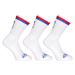 3PACK ponožky Styx vysoké biele trikolóra (3HV10111) L