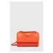 Kožená kabelka Tory Burch oranžová farba