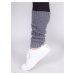 Yoclub Unisex's Leg Warmers Gray Braid SOC-0002U-6600