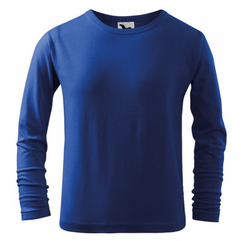 MALFINI Detské tričko s dlhým rukávom Long Sleeve - Kráľovská modrá