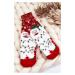 Children's Christmas cotton thermoactive socks Yeti Red