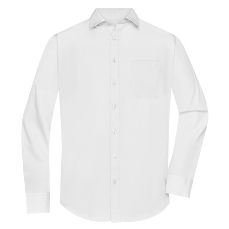 James & Nicholson Pánska košeľa s dlhým rukávom JN678 - Biela