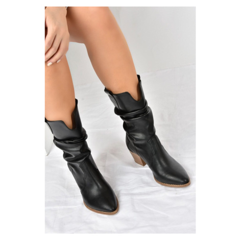 Fox Shoes Black Drawstring Dallas Women's Boots