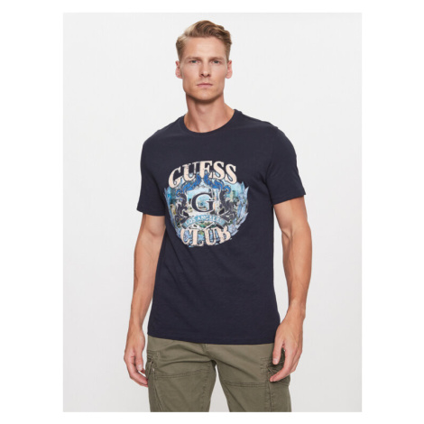 Guess Tričko M3BI70 K6XN4 Tmavomodrá Slim Fit