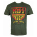 Tričko metal HYBRIS Kiss ARMY Distressed Logo Čierna zelená