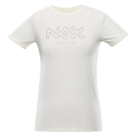 Tričká s krátkym rukávom pre ženy NAX - krémová