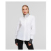 Košeľa Karl Lagerfeld Rhinestone Collar Shirt White