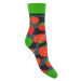 SKARPOL Vzorované ponožky Skarpol-080-paradajka sivá