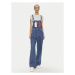 Tommy Jeans Nohavice na traky Classic Flag DW0DW18208 Modrá Wide Leg