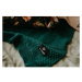 T-TOMI Knitted Blanket Smaragd pletená deka 80 x 100 cm