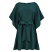 SOFIA - Dámske motýlikové šaty v fľaškovo zelenej farbe 287-2