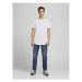 Jack&Jones Tričko Noa 12113648 Biela Long Line Fit