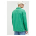 Rifľová bunda Tommy Jeans pánska, zelená farba, prechodná