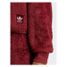 Adidas Mikina Essentials+ Fluffy Teddy Hoodie HY1719 Červená Loose Fit