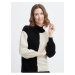 Krémovo-čierny dámsky sveter Fransa