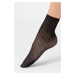 Čierne vzorované silonkové ponožky Nolita