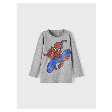 NAME IT Blúzka SPIDER-MAN 13210754 Sivá Regular Fit