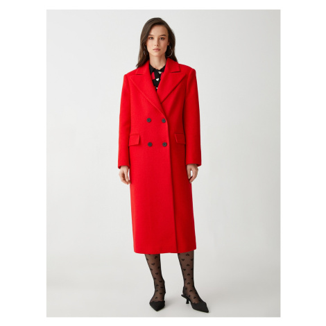 Koton Rachel Araz X - dvojradový dlhý vlnený kabát