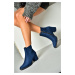 Fox Shoes Women's Navy Blue Boots