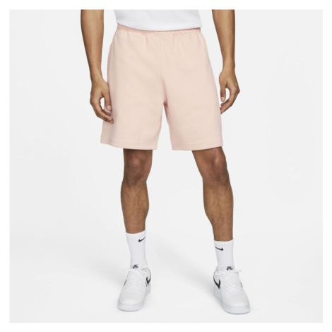 Nike Solo Swoosh Fleece Shorts ružové