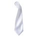 Premier Workwear Saténová kravata - Biela