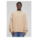 Men's oversized fleece sweatshirt Crew sand