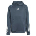 adidas TI HOODIE Chlapčenská športová mikina, tmavo sivá, veľkosť