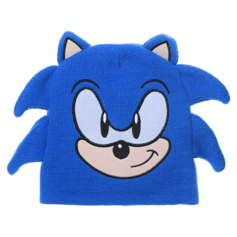 Modrá detská zimná čiapka Sonic the Hedgehog