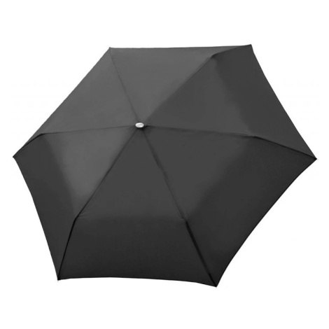 Doppler Mini Slim Carbonsteel Dámsky plochý skladací dáždnik čierny 722863DSZ