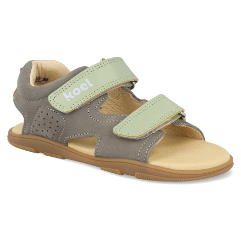 Barefoot dětské sandály Koel - Ova grey šedé
