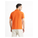 Oranžové pánske polo tričko Celio Teone