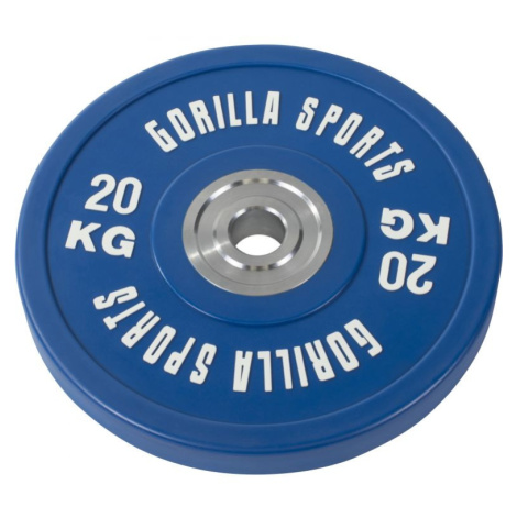 Gorilla Sports Zátěžový kotouč, pogumovaný, 20 KG