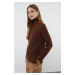 Trendyol Brown Collar Button Detailed Knitwear Sweater