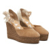 Manebi Espadrilky Hamptons Wedge Espadrilles W 1.6 WV Hnedá