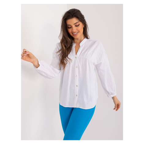 White Casual Women's Oversize Shirt