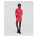 Šaty Karl Lagerfeld Jeans Klj Lslv Knitted Dress Ružová