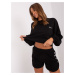 Black two-piece tracksuit