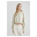 DEFACTO Coool Crop Basic Sweatshirt