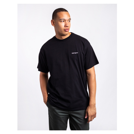 Carhartt WIP S/S Script Embroidery T-Shirt Black / White