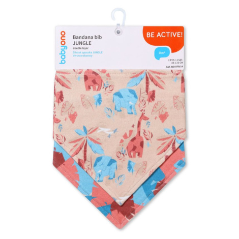 BabyOno Be Active Bandana Bib podbradníček pre deti od narodenia Leaves