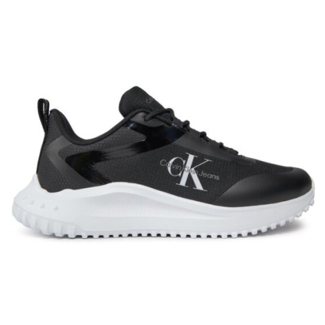 Calvin Klein Jeans Sneakersy Eva Runner Low Lace Mix Ml Wn YW0YW01442 Čierna