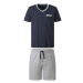 LIVERGY® Pánske krátke pyžamo (námornícka modrá/sivá)