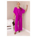 Women's blouse + trousers set - purple