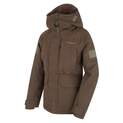 Husky Nigalo K deep khaki, Detská hardshell plnená bunda