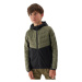 Chlapčenská turistická softshellová bunda 4F JUNIOR TECHNICAL JACKET-JAW23TTJAM282-44S-OLIVE