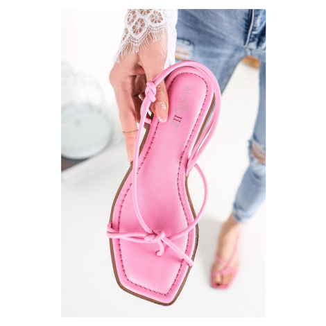 Ružové nízke sandále Caitlin Ideal
