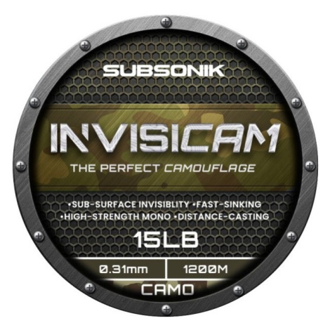 Sonik vlasec subsonik invisicam snag leader camo 100 m - 0,55 mm 45 lb